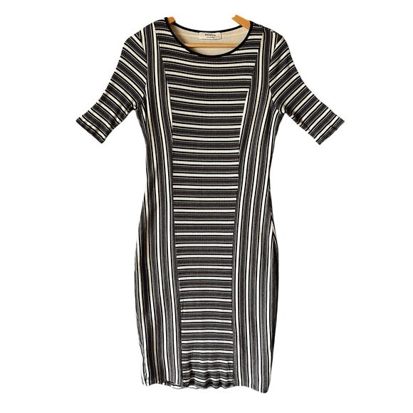 Bailey44 Dresses & Skirts - Bailey44 Stretch Stripe Bodycon Column Midi Rib Knit Dress City Preppy Y2K Large